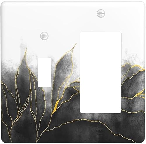 Miniatura 11 de Cubiertas Decorativas de Tomacorrientes Estilo Gótico Cuervo Flores Púrpuras 1 Gang Interruptor de Luz Simple Basculante Placa Cubierta Placas de