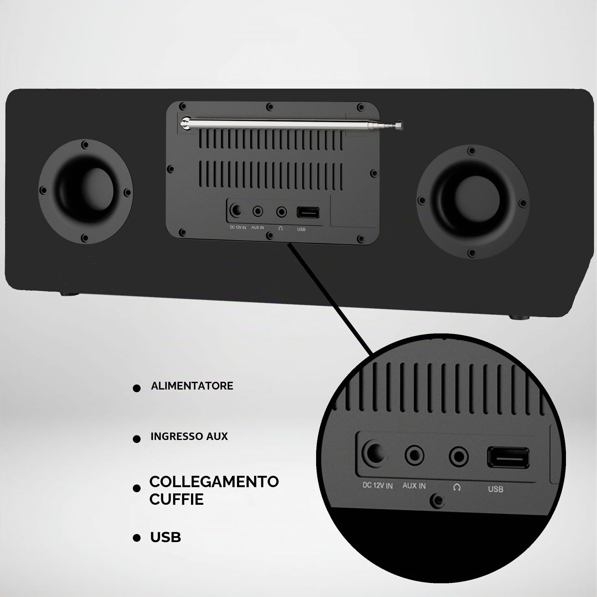 Denver MIR-270DW Internet radio CD, DAB+, FM AUX, Bluetooth®, CD, DAB+, radio internet, Regno Unito