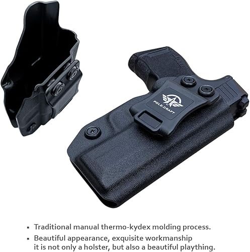 Miniatura 10 de IWB Dermatoglyph Kydex Pistolas Compatible con Glock 19 Glock 17  Taurus G2C G3C  Smith & Wesson M&P Shield 0.354 in .40  M&P 0.354 in M2.0 4"4.25"
