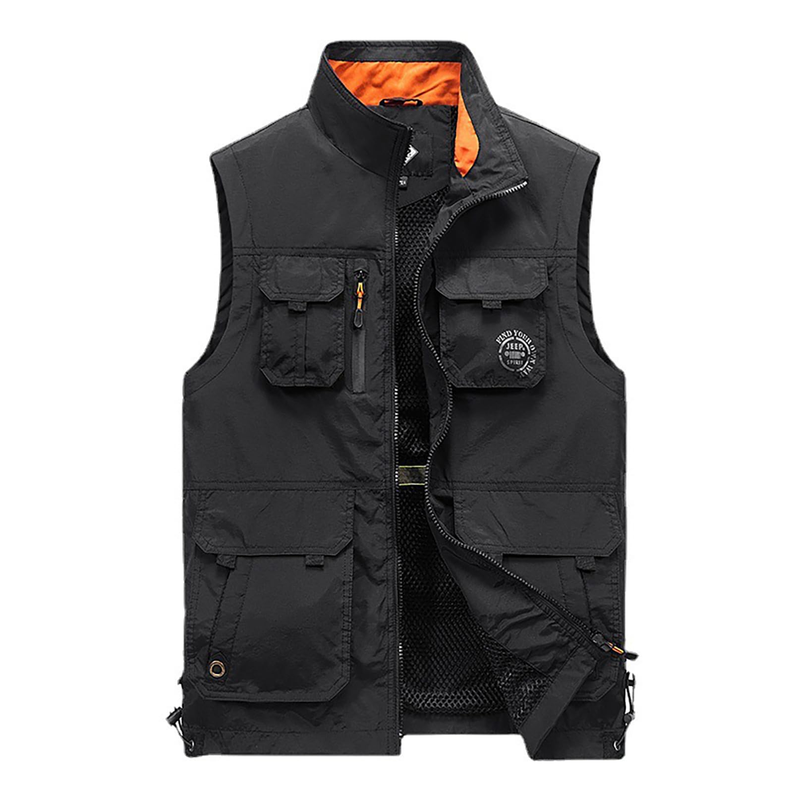 Hbufnha Mens Lightweight Vest Work Travel Safari Sport Jacket Padded Puffer Vest