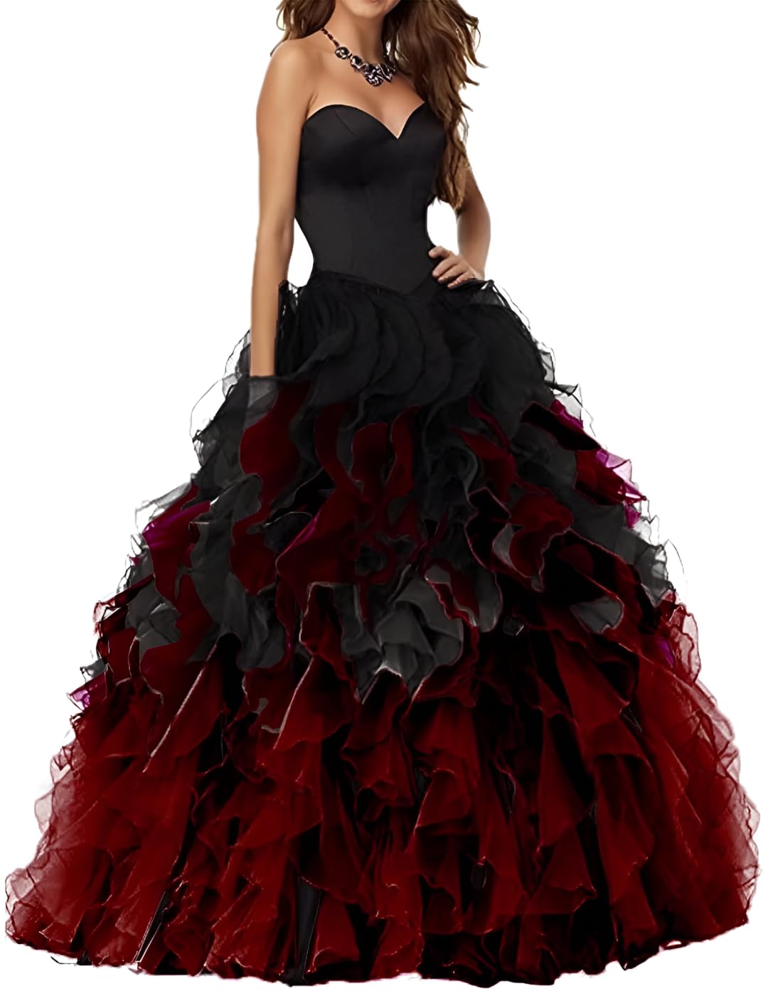 Chady Quinceanera Organza Prom Dresses for Women