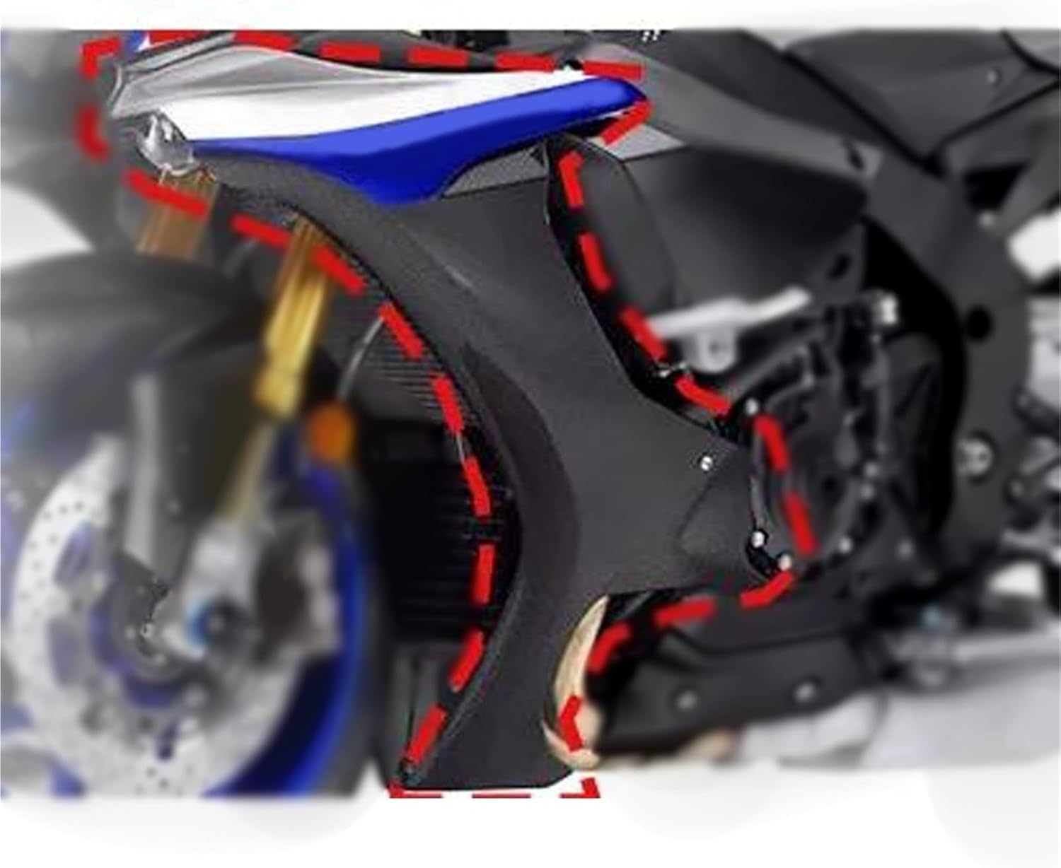 カウル部分 に適合するヤマハ YZF R1 2015-2019 2018 2017 2016 バイクガード フェアリングカバー 保護