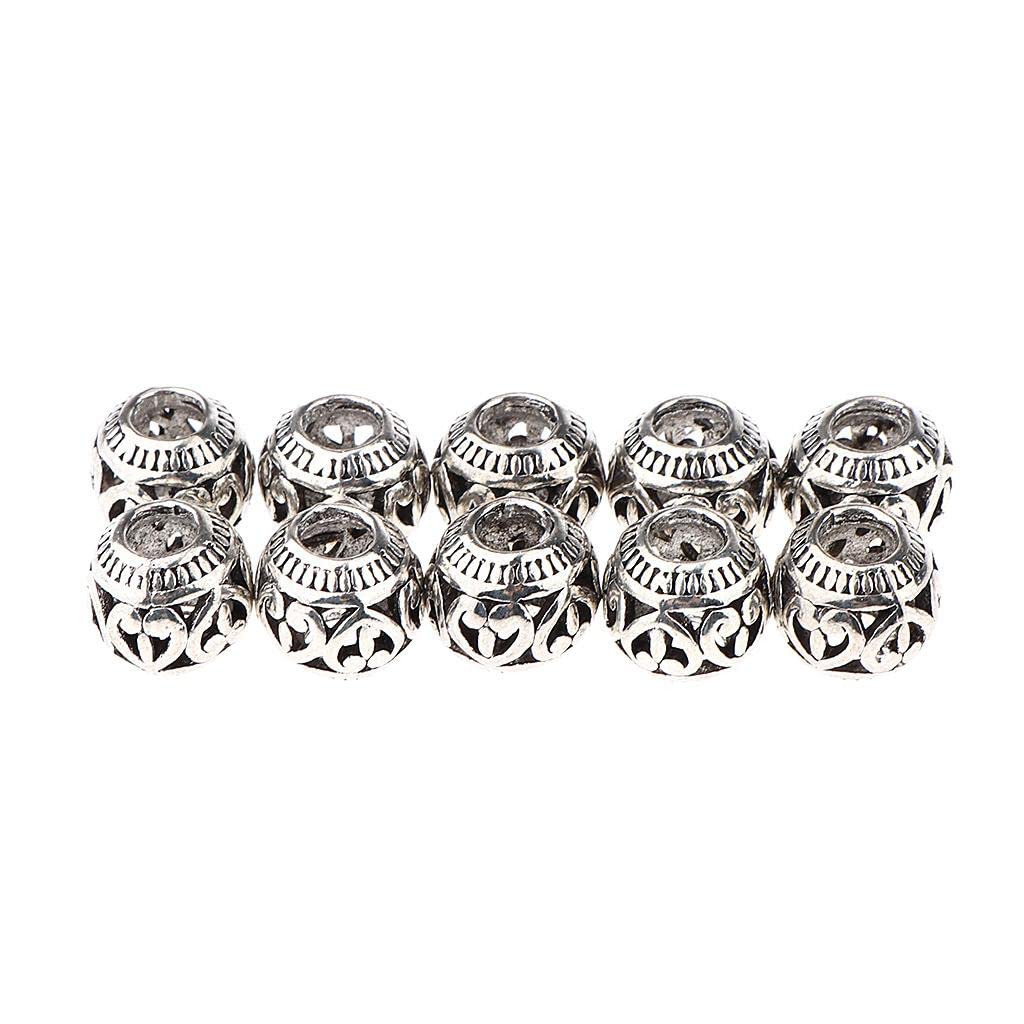 CALANDIS™ 4x10pcs Retro Hair Decorations Jewelry Hair Extension Dreadlocks Beads Ringd HLK09 | Hair Extensions | Hair Extensions & Wigs | Hair Care & Styling-image-36