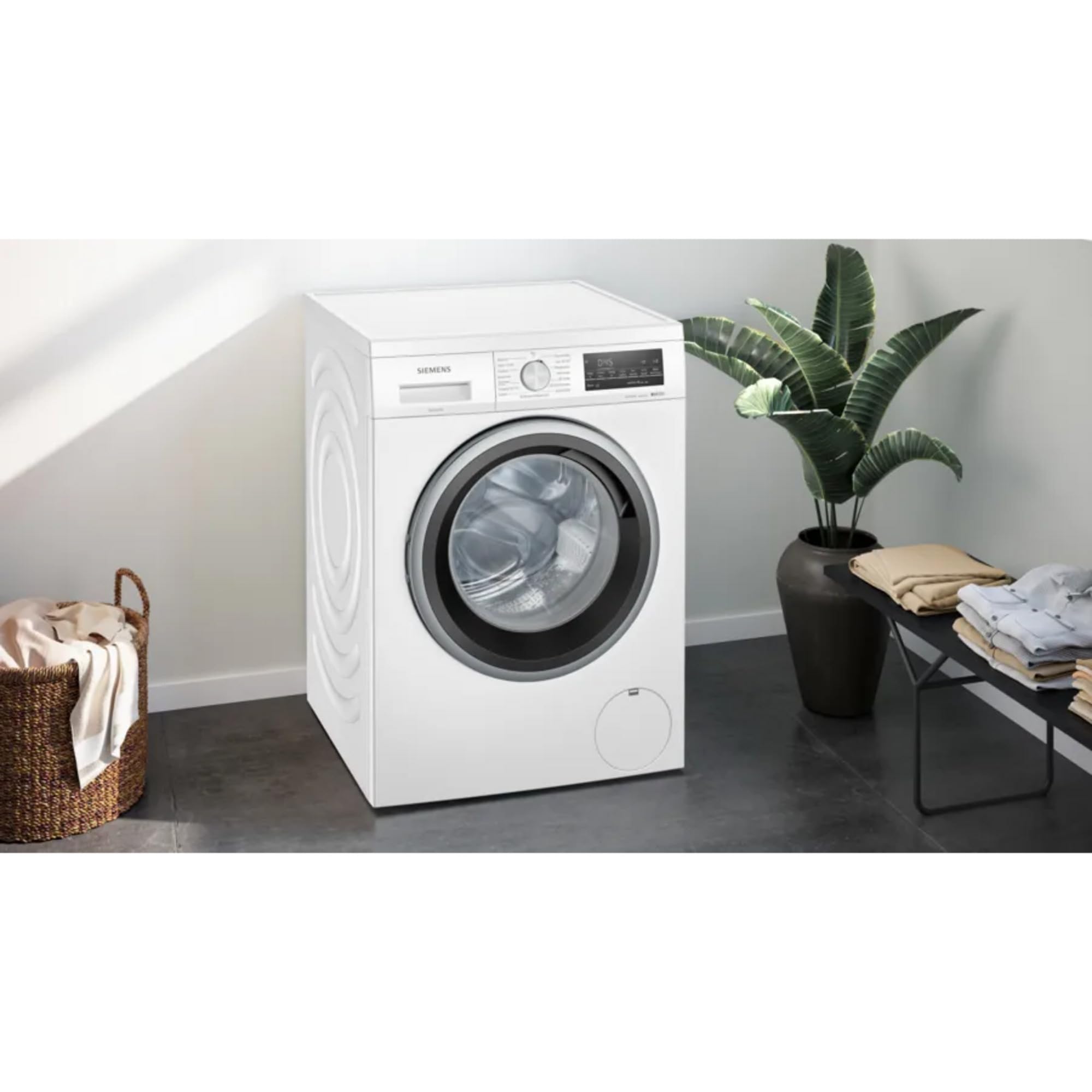 Siemens WU14UT71, iQ500 pralka podszafkowa 8 kg, 1400 obr./min, system zapobiegający plamom, smartFinish zapewnia mniejsze prasowanie, szybkie pranie dzięki speedPack L, waterPerfect Plus, funkcja