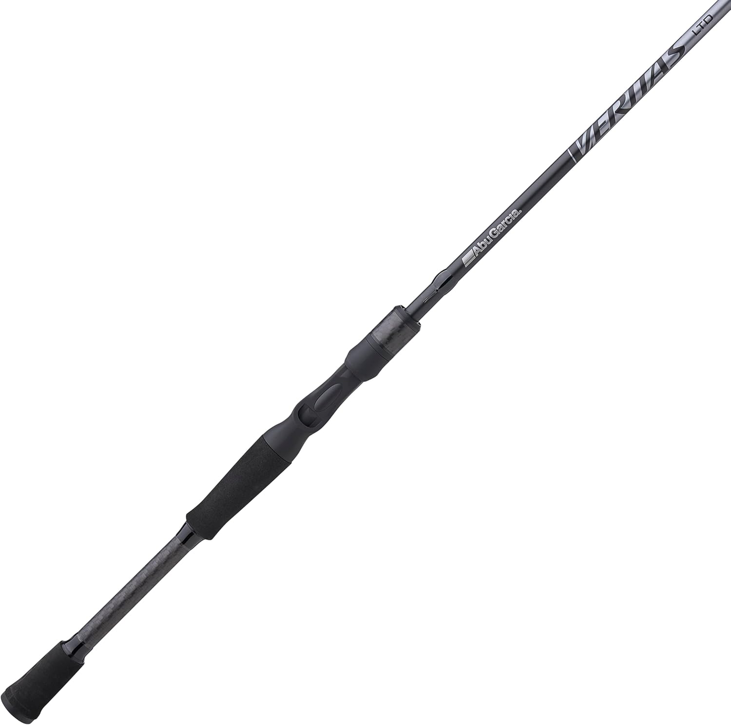 Abu Garcia Veritas Casting BFS Fishing Rod, Balanced and Lightweight Rod, Powerlux 100 Construction, Custom Ergonomic Reel Seat