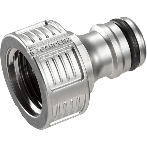 Gardena Premium Tap Connector 21 mm (G 1/2 inch): Adapter for taps, Frost-Resistant, Packaged (18240-20)