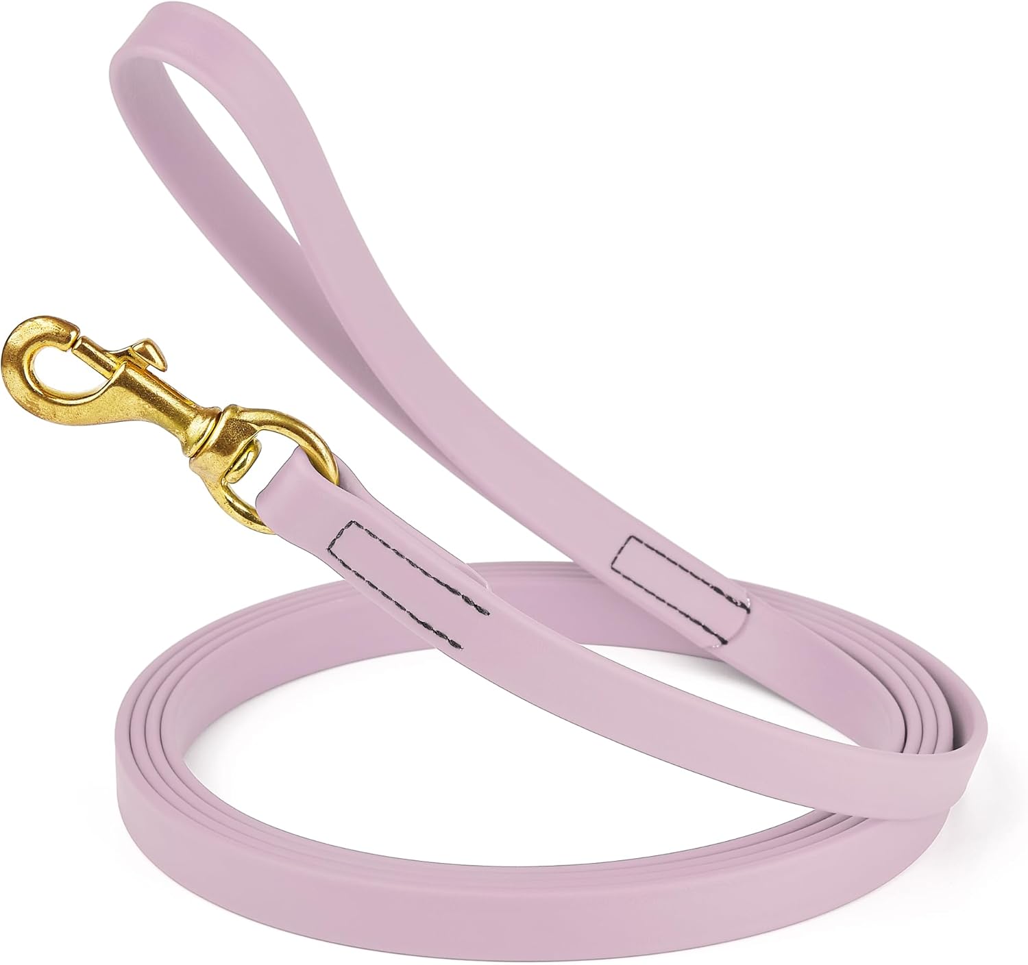 Viper Biothane K9 Working Dog Leash Waterproof Lead for Tracking Training Schutzhund Odor-Proof Long Line with Solid Brass Snap for Puppy Medium and Large Dogs, 15ft Pastel Purple
