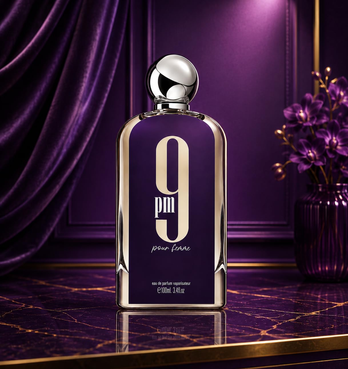 9pm Purple Femme fragranza da donna da 100 ml + campioncino in omaggio da borsetta da 5 ml