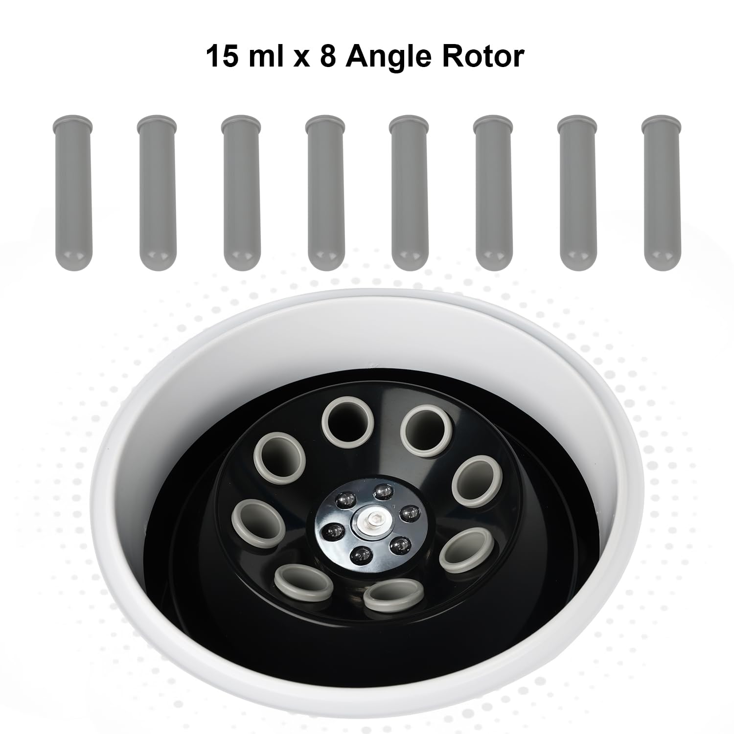Labasics Centrífuga de Sobremesa 220V 60Hz Digital Baja Velocidad Rotor Ángulo 15 ml x 8 4000 RPM 1780xg
