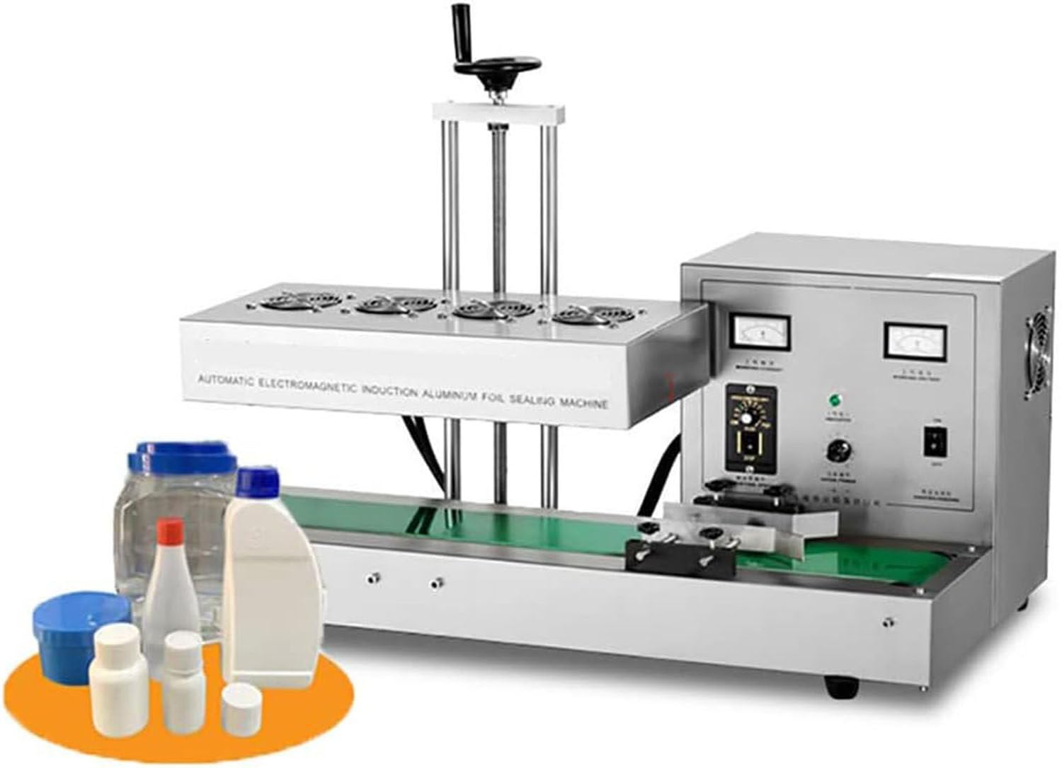 Indukcyjna zgrzewarka do butelek, 2200 W elektromagnetyczna zgrzewarka foliowa do pojemników na żywność i farmaceutyki, średnica 50-120 mm