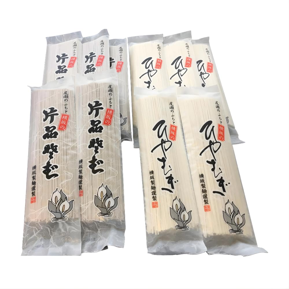 Amazon.co.jp: 尾瀬の郷片品村 干そば・冷麦詰合 乾麺セット そば 蕎麦