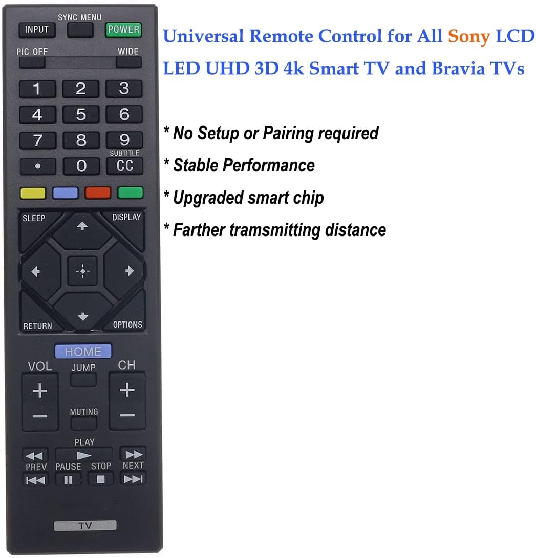 Universal for Sony TV Remote Control, Compatible with All Sony Bravia Smart LCD LED HD TVs image 5