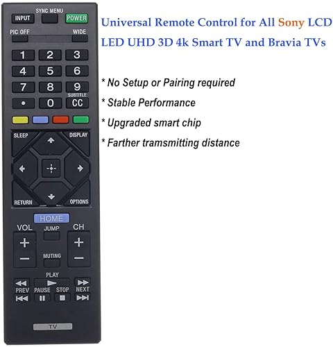 Miniatura 2 de Mando a distancia universal para Sony, compatible con Sony LCD LED y televisores Bravia