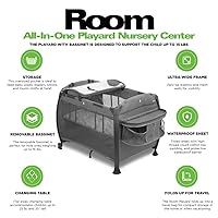 Vista 15 de Cuna corral JOOVY para recámara de bebé, Carbón