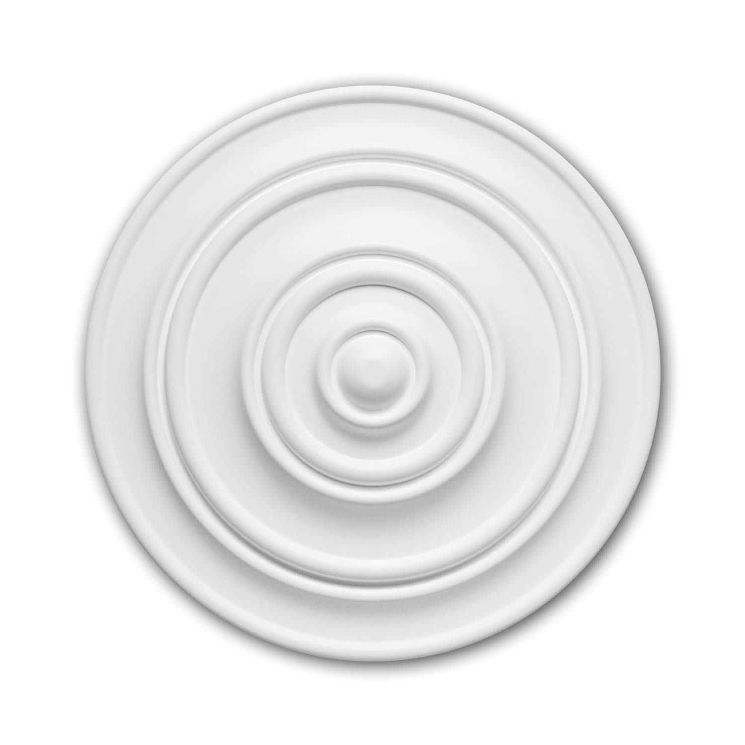 Rosetón de techo Profhome 156014 de poliuretano y 34 cm para lámparas
