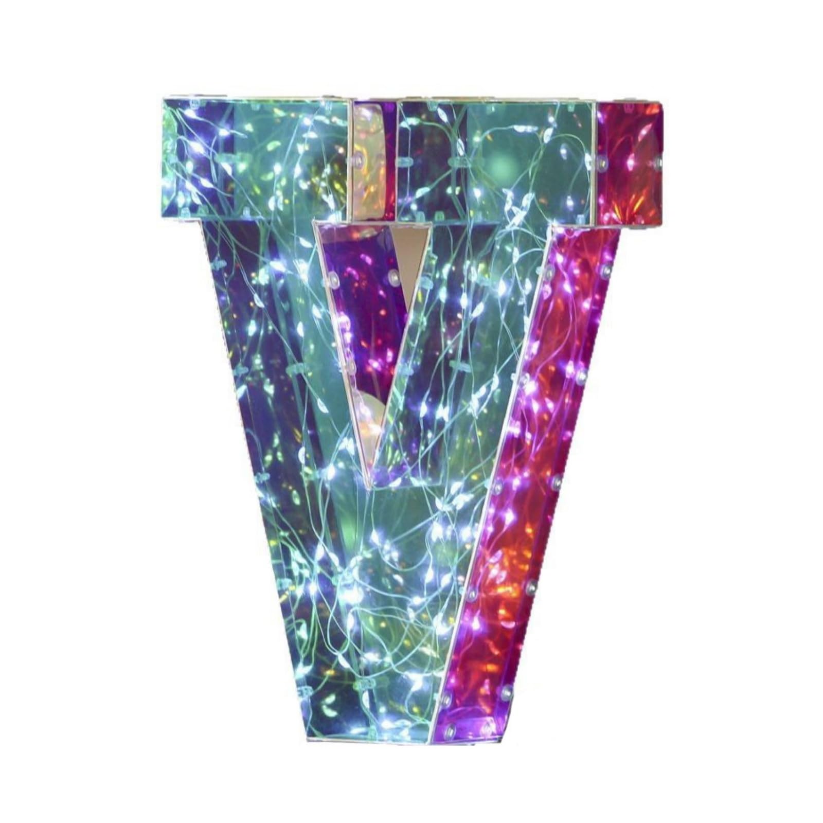 LED Marquee Letter Lights Light Up Letters Glitter Alphabet Letter Sign Battery Powered for Night Light Birthday Party Wedding Girls Gifts Home Bar Christmas Decoration with USB