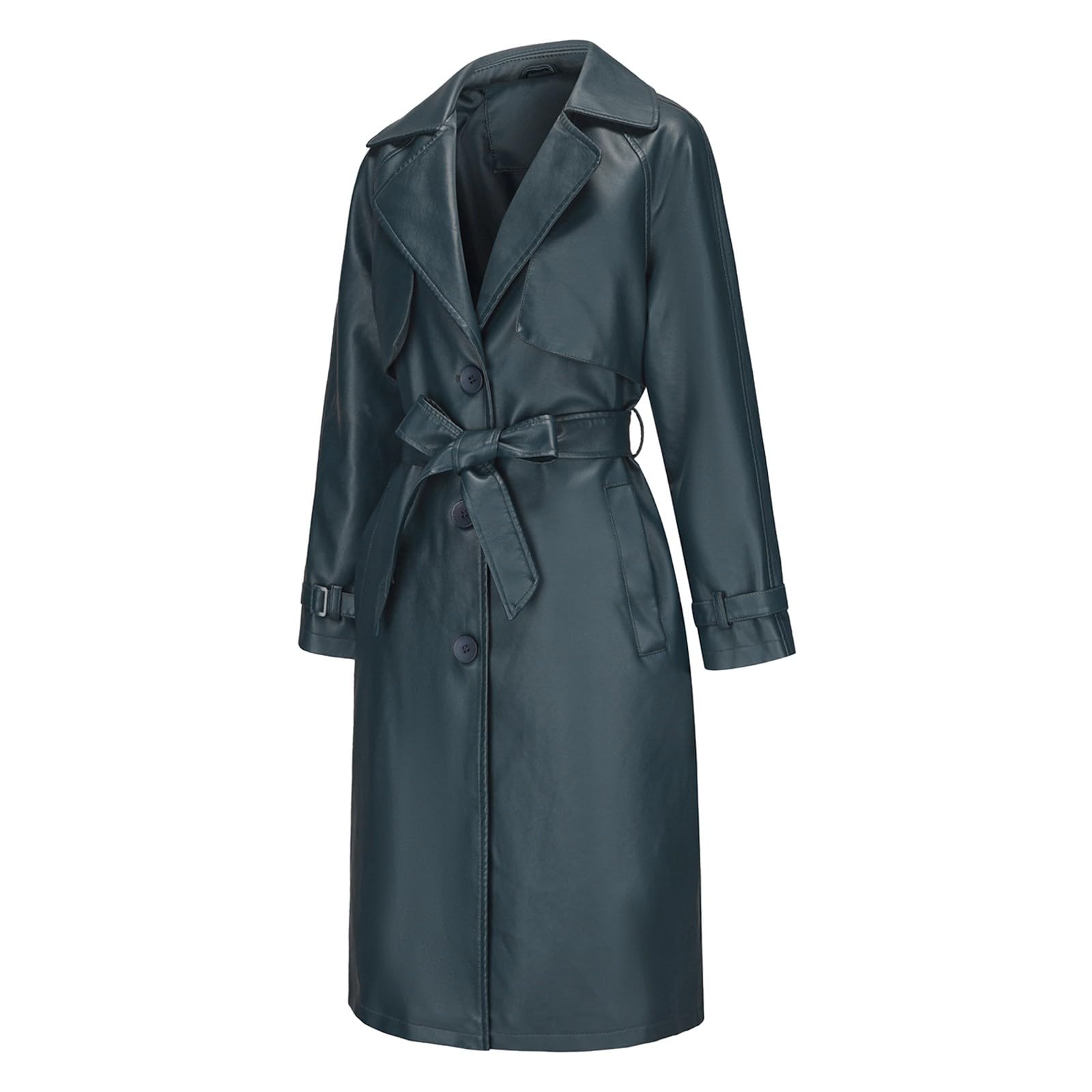 Generisch Giacca da donna 2027 finta pelle scamosciata con frange per moto, pantaloncini da donna chic (Sky Blue, M)
