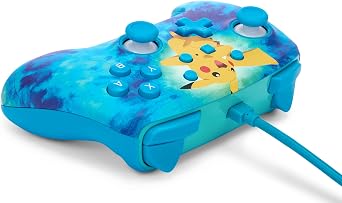 Wired PowerA Controller – Tie Dye Pikachu, Gamepad, game controller, wired controller developed for Nintendo Switch, officially licensed