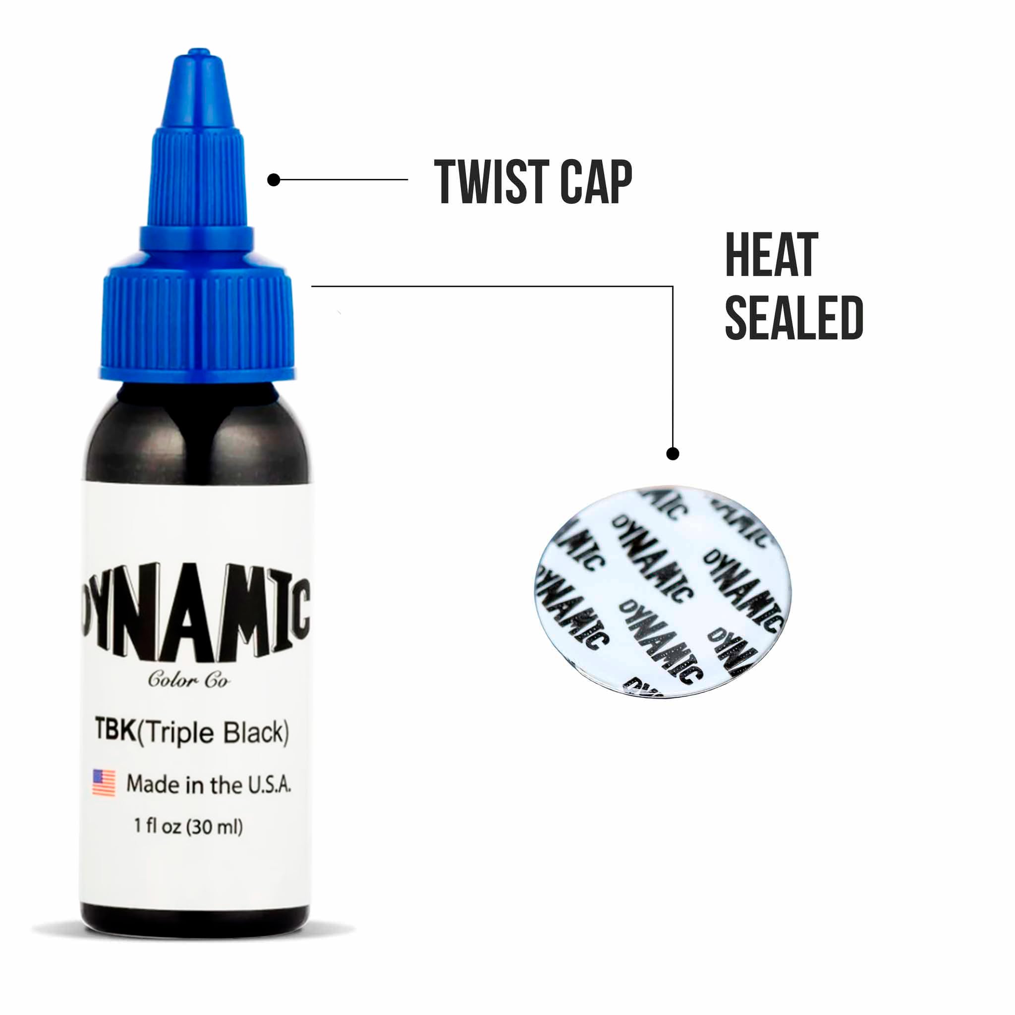Dynamiczny tusz do tatuażu Triple Black (butelka 30 ml)