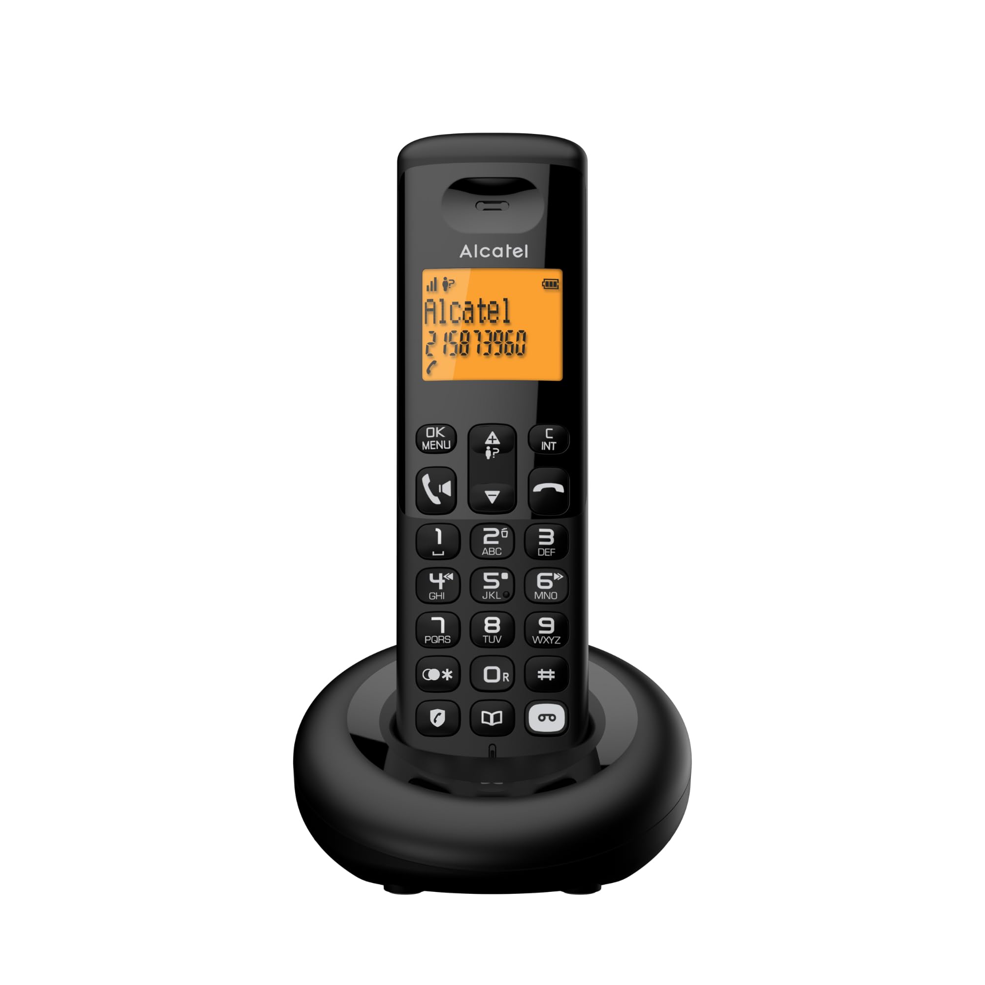 ALCATEL E260 SVoice - DECT Cordless Phone with Answering Machine - Compact De...