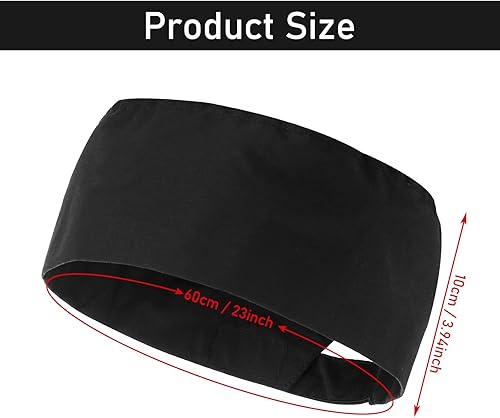 Miniatura 2 de Yolev 4 gorras de chef unisex ajustables para cocina, con malla transpirable, tapas de cocina con elástico, talla única, parte superior de malla