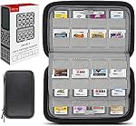 Sisma 64 Cas de jeux compatible avec Nintendo 3DS 2DS DS Commutateur de cartouches de jeu, supports de carte de jeu Hard Shell boîtier de stockage noir
