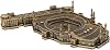 Gunes Islamic Home Decor Showpiece Gift Kaba Al Masjid Al Haram Mecca Replica (Silver)