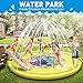 Splash Pad for Kids and Dogs - 70“ Thicken Outdoor Sprinkler Pad Water Toys Water Table for Fun Games Sprinkler Kiddie Pool for Toddler Backyard Fountain Play Mat for Girls Boys Baby Pet Summer Party