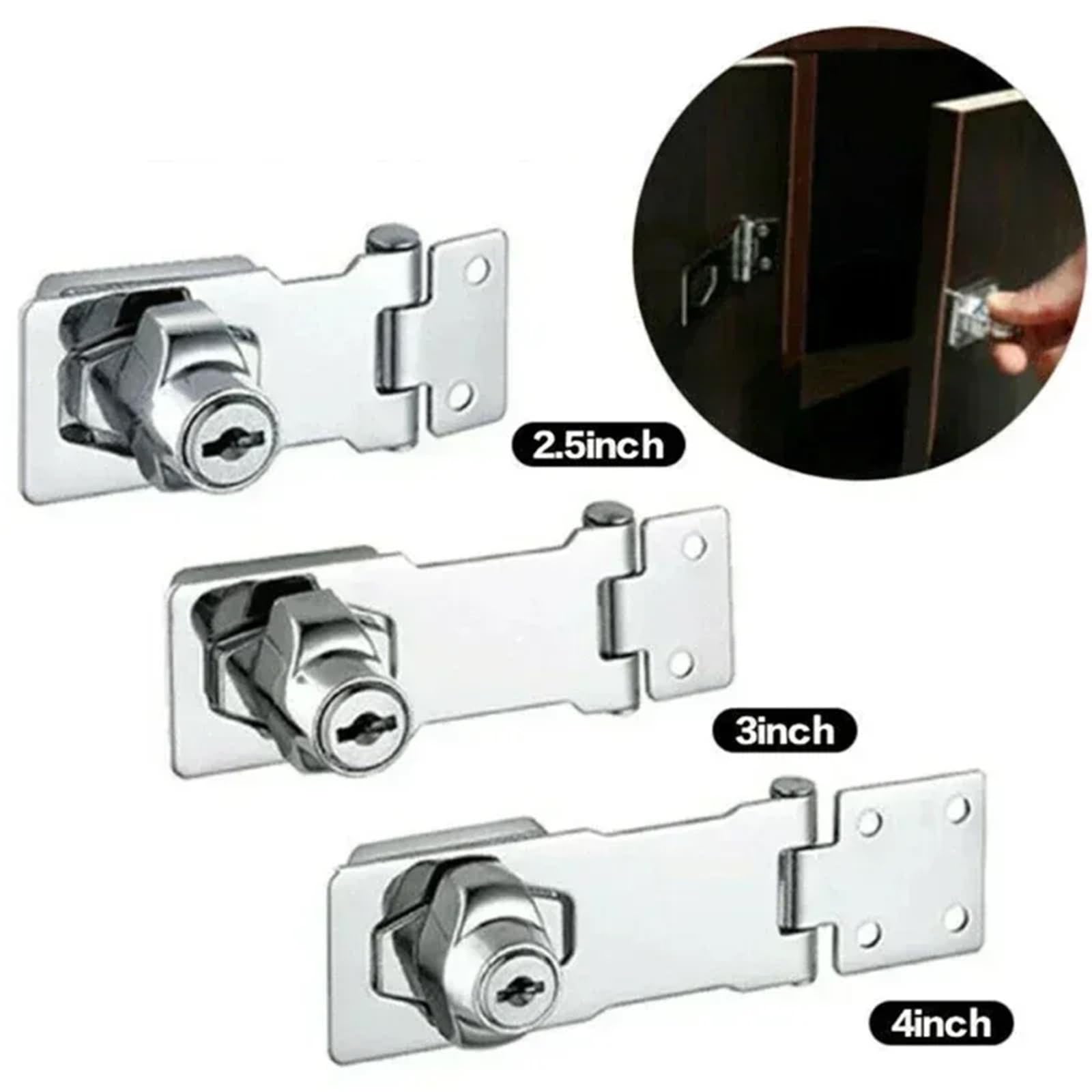 Zamek kluczowy, 2 szt. Zszywek z kluczem(3inch)