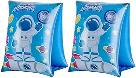 DM Toys Boia de Braço Inflável Infantil Astronauta 30x18cm