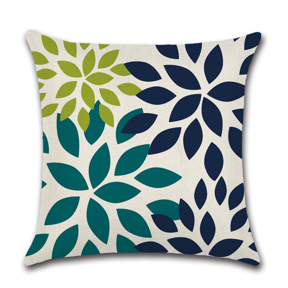BAOKU bule Outdoor Throw Pillow Covers 18x18 Set of 4 Colorful Fun Aesthetic Modern Home Summer Cushion Cases for Patio Furniture Couch Living Room - Image 2