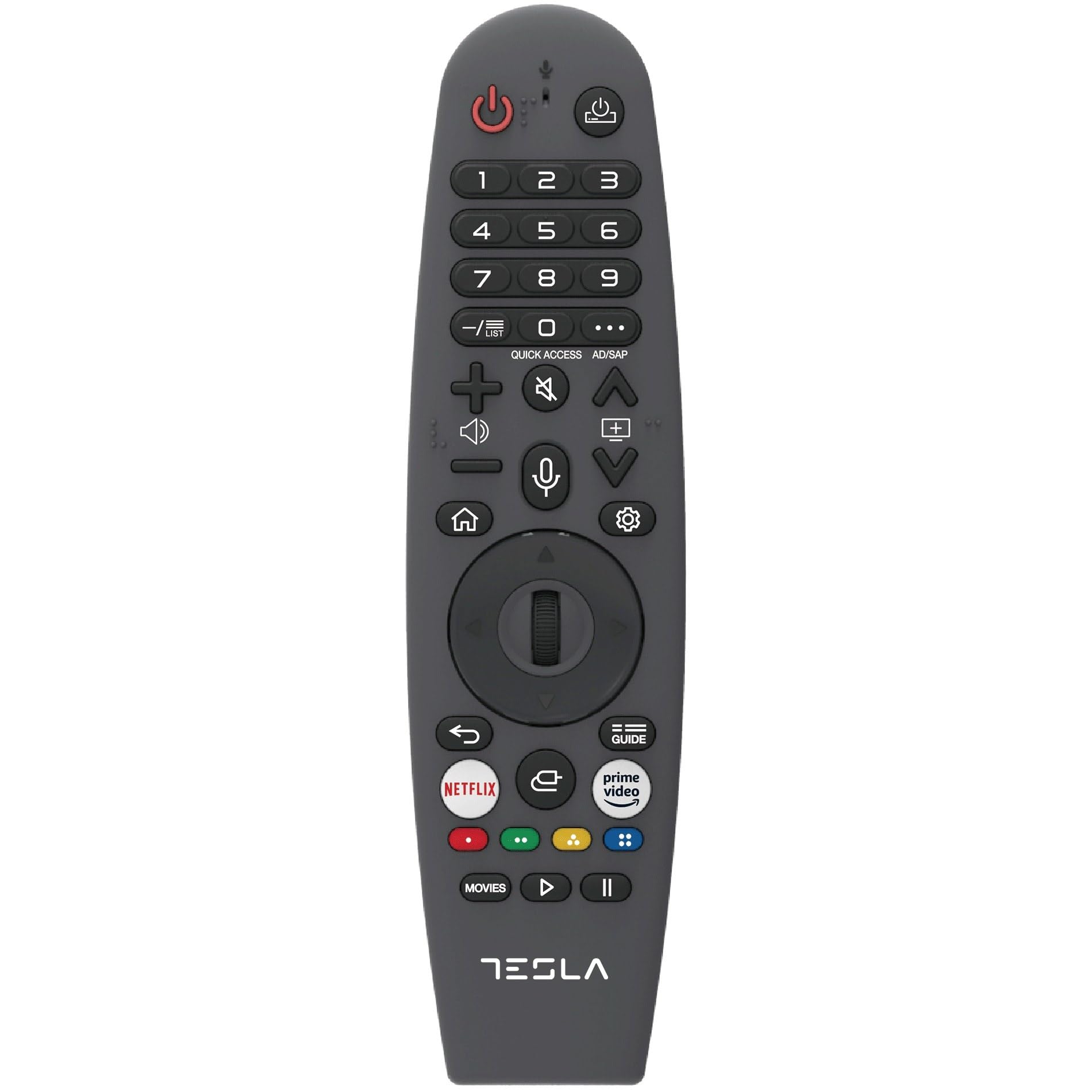 TESLA TV Smart TV 50 Pulgadas Series 6-4K UHD, webOS, HDR10, Dolby Audio, ThinQ AI, AirPlay, Miracast, Game Mode, Grabación USB, 3 HDMI + 2 USB, Negro
