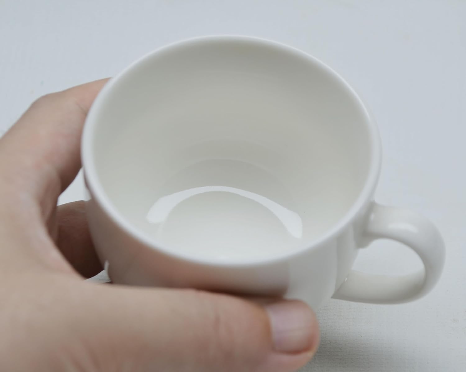 Liang baobao White Ceramic Espresso Cups Mugs 5oz Small Coffee Cups for Espresso, Cappuccino, Turkish Coffee - Dishwasher Safe, Classic Design for Home, Cafe & Gifts (4)