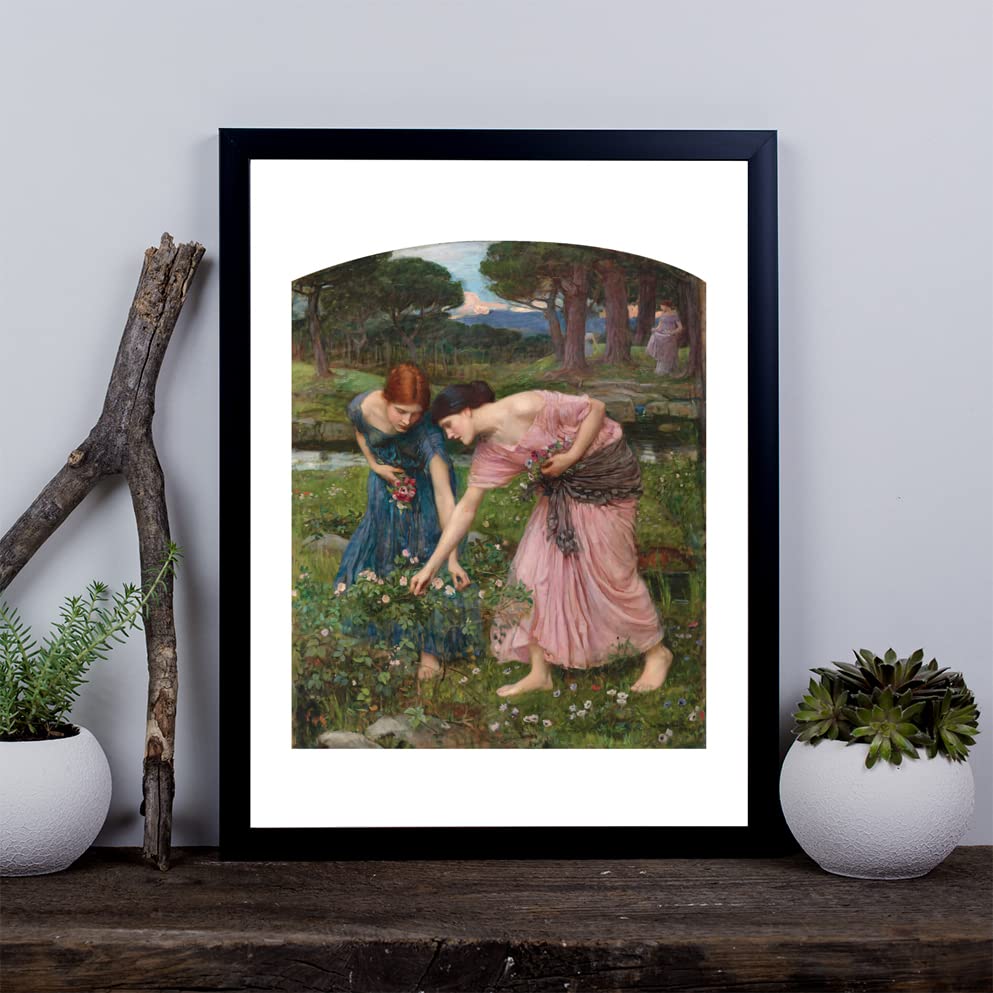 John William Waterhouse Gather ye Rosebuds impression encadrée M