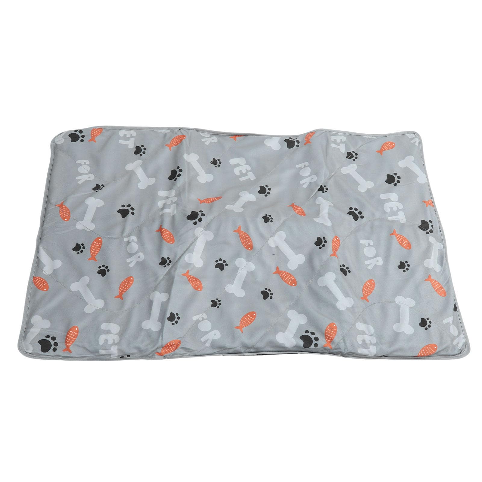 Tapis de lit pour chien réversible en peluche lavable intérieur extérieur