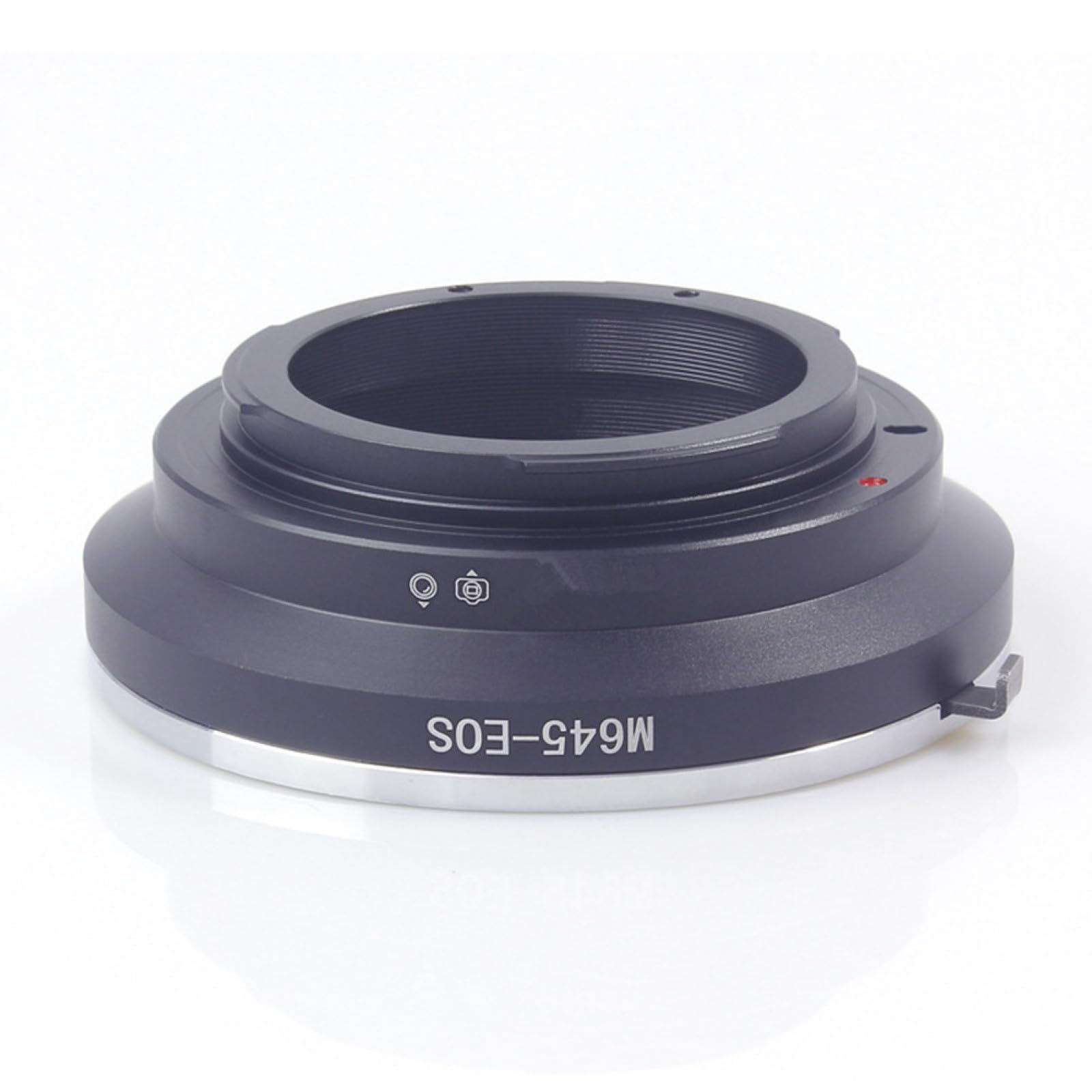 CHICHIYANG Adaptateur d'objectif en aluminium et laiton pour objectif Mamiya 645 M645 à monture EOS EF EF-S pour appareil photo Canon