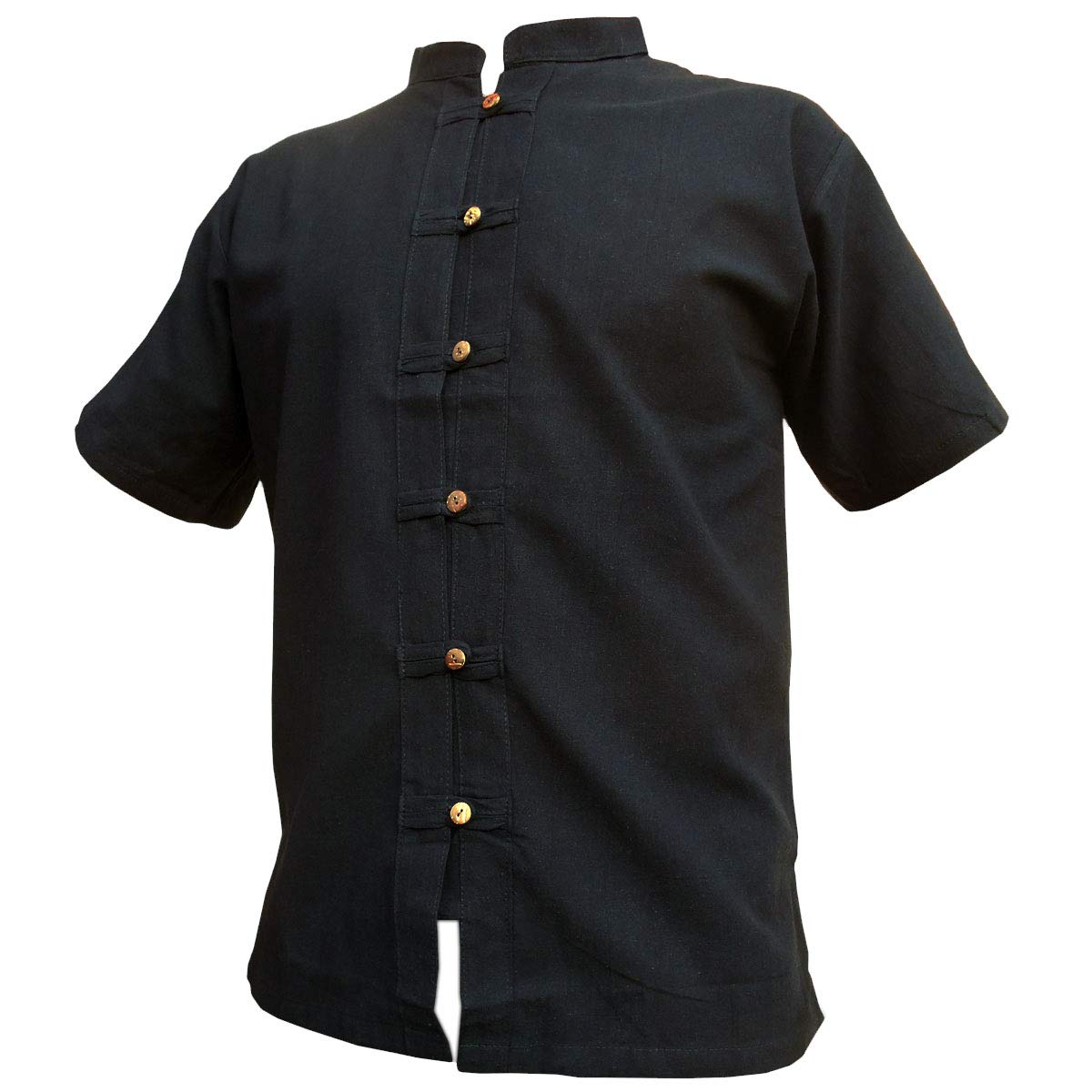 Panasiam Men's Black Shirt Rzi-01, L, Shortsl.