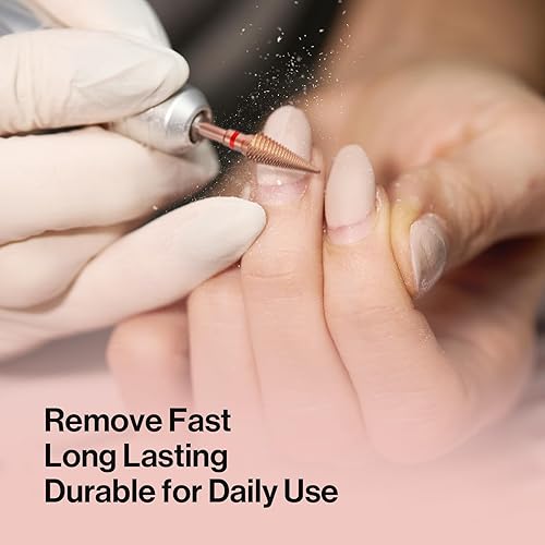 Miniatura 6 de MelodySusie Broca profesional de punta cónica para uñas, broca multifunción de carburo de tungsteno de 332 pulgadas, adecuada para manicura,