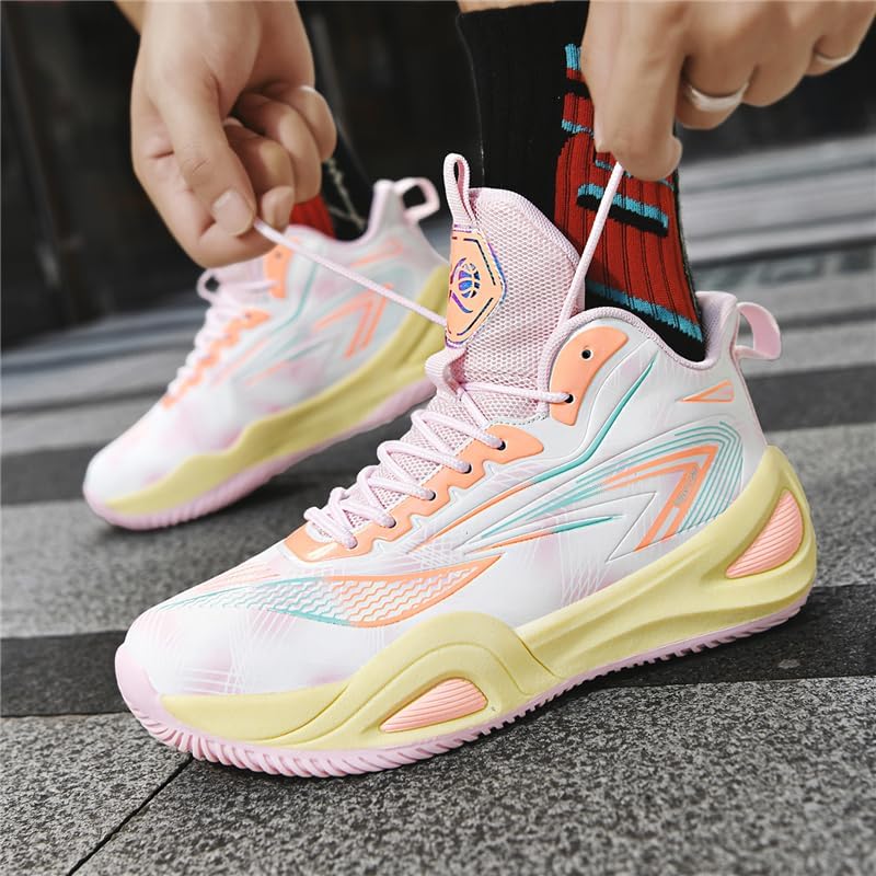 Girls Boys Basketball Shoes High Top Fashion Volleyball Kids Non Slip Comfortable Indoor Outdoor Sneakers - Image 4