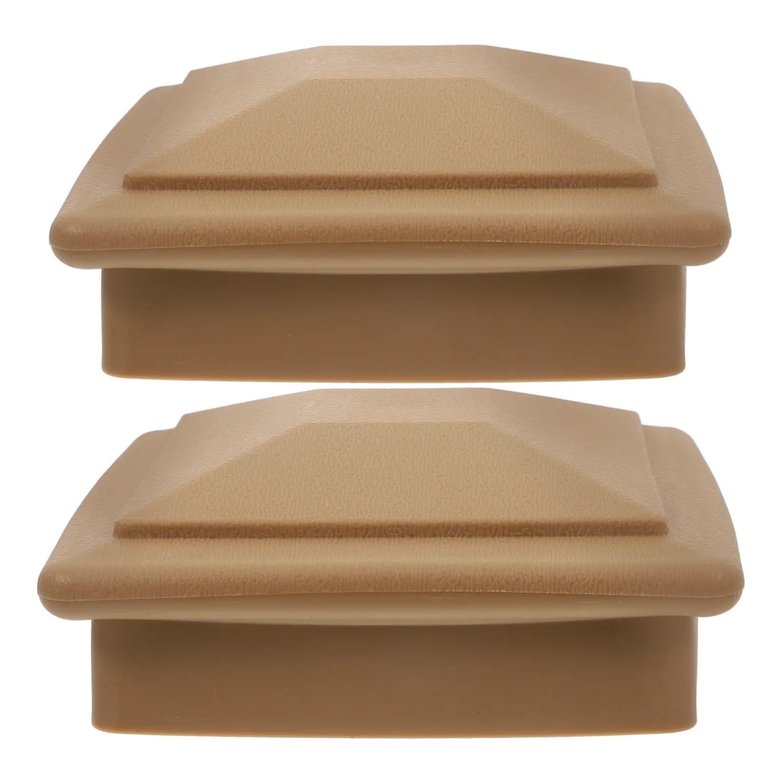 Irgvjifr One Color Fence Posat Cap 2Pcs Vinyl Fence Post Caps Pyramid Cover Waterproof Poles Tops Garden Deck Mailbox Covers For Courtyard