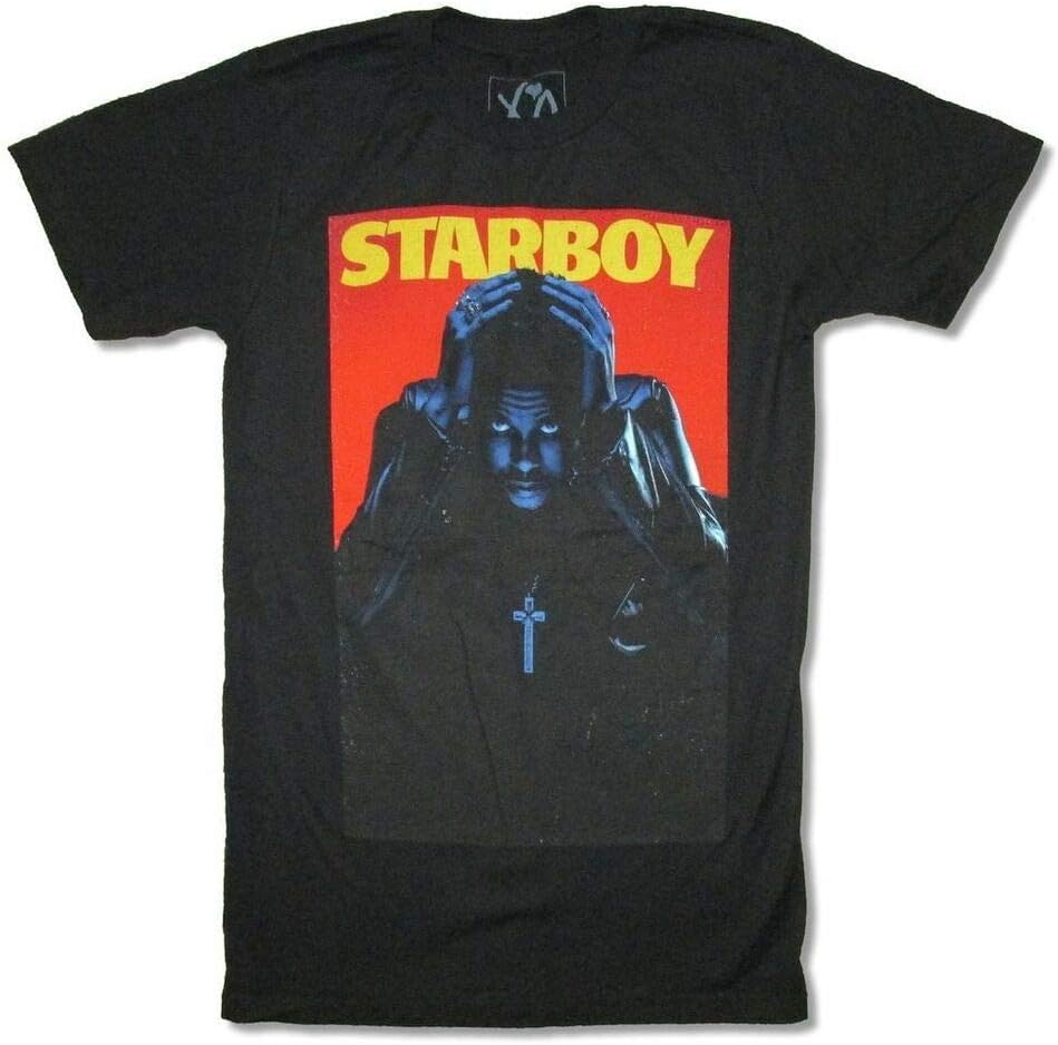 2688 Weeknd Starboy Mens Black T Shirt New Adult XO Merch