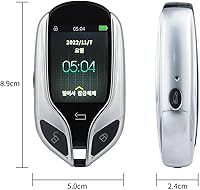 Vista 7 de Control remoto de entrada sin llave para automóvil, pantalla LCD, llave inteligente universal para automóvil con un botón de inicio de tiempo