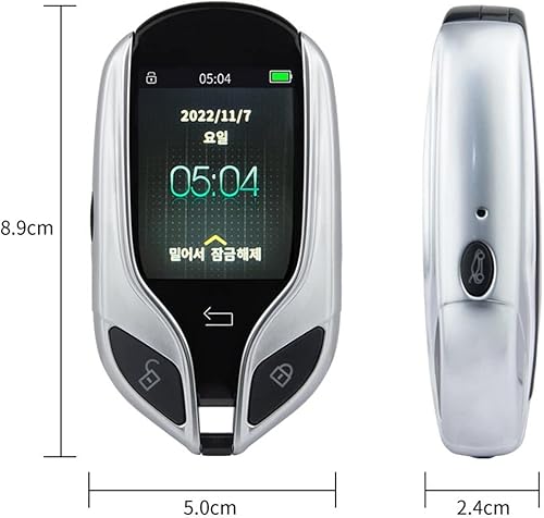 Miniatura 7 de Control remoto de entrada sin llave para automóvil, pantalla LCD, llave inteligente universal para automóvil con un botón de inicio de tiempo de