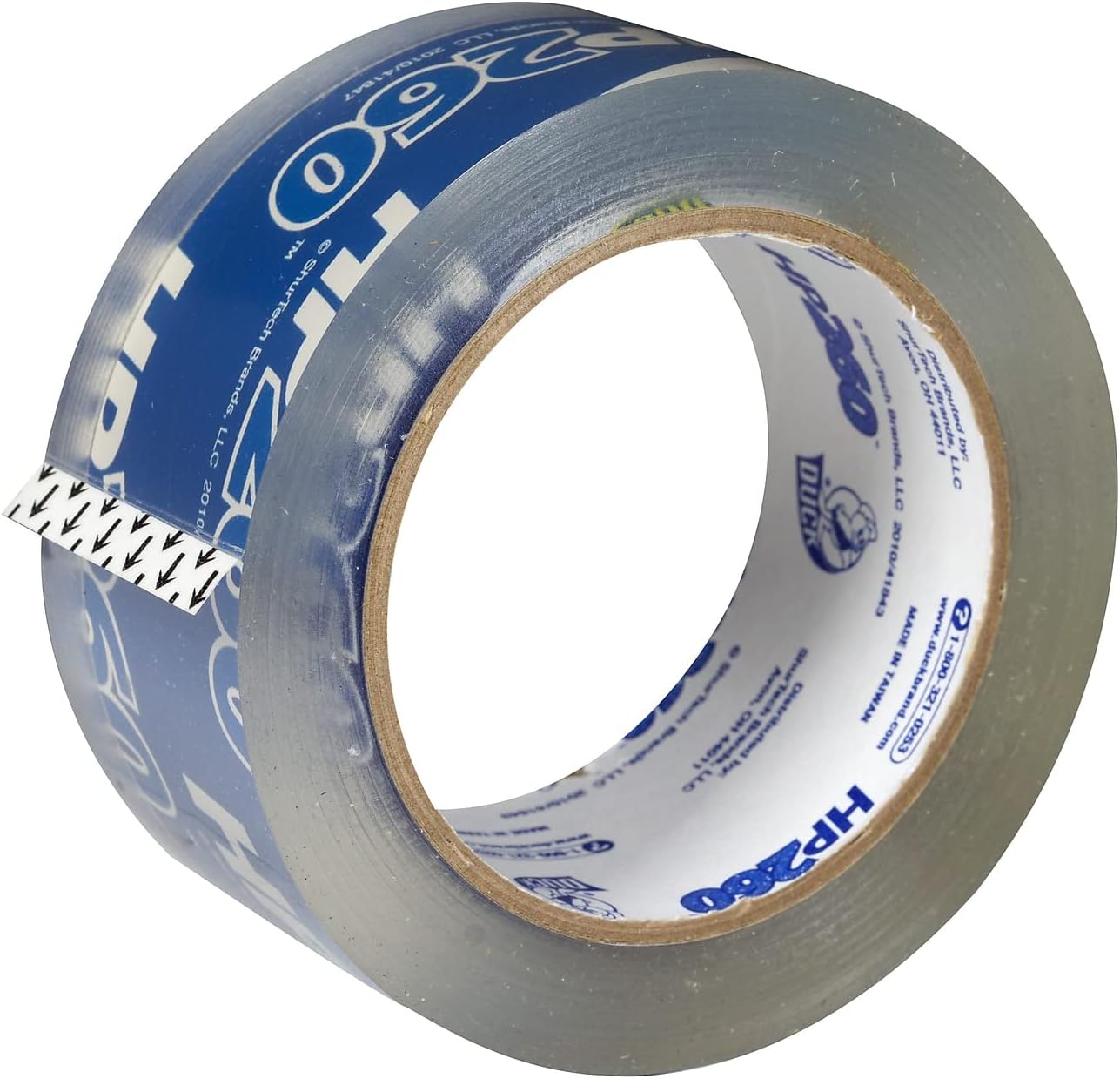 Duck 0007424 - Carton Sealing Tape, 1.88 x 60 Yards, 3 Core, Clear, 8/Pack