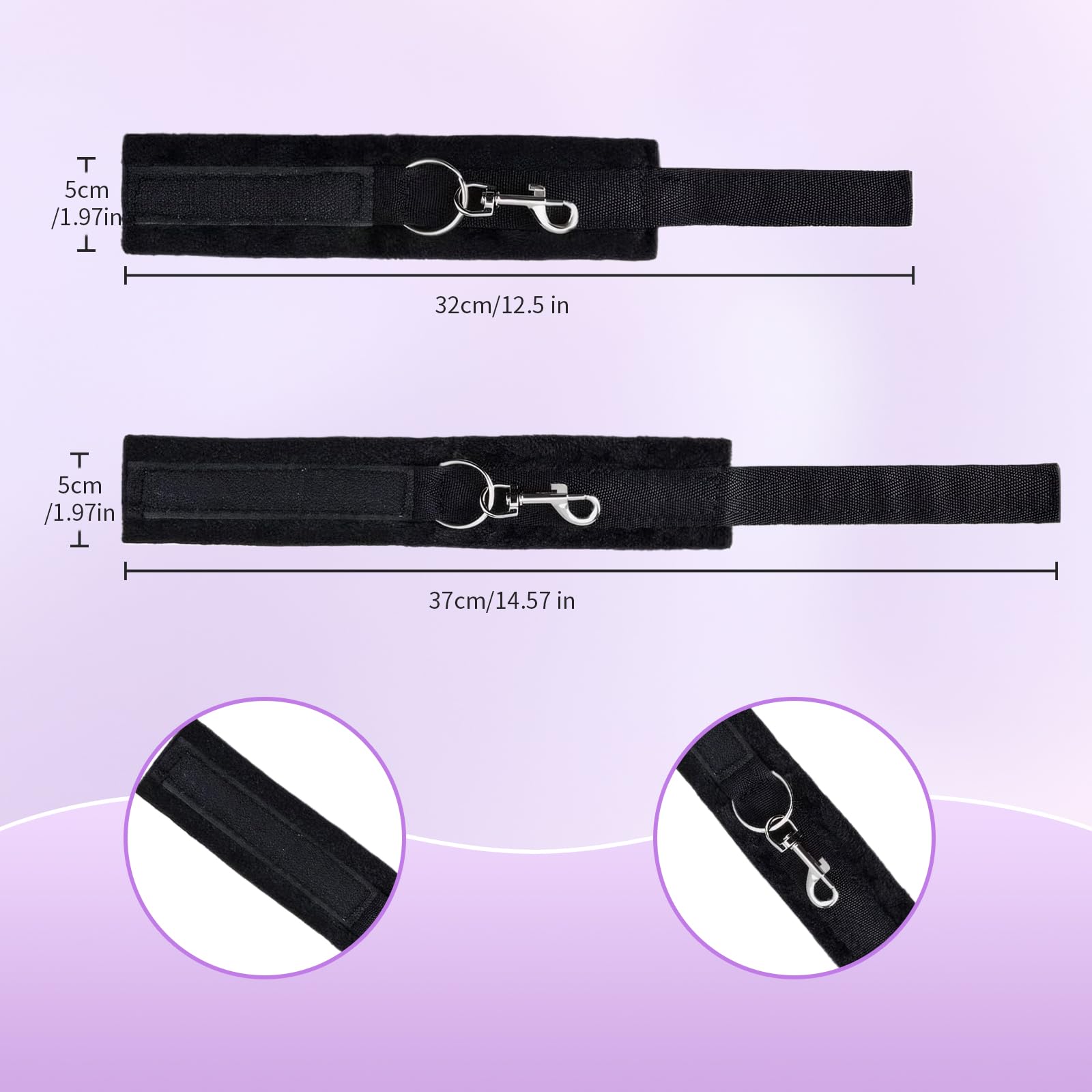Ninonly Kit de Jeu de Rôle Adulte 15 Pièces – Accessoires Premium pour Couples Noir