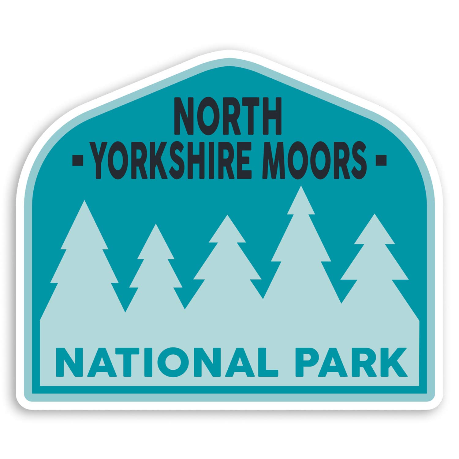 2 x 10cm North Yorkshire Moors England Vinyl Stickers - Luggage Sticker #30192 (10cm Wide)