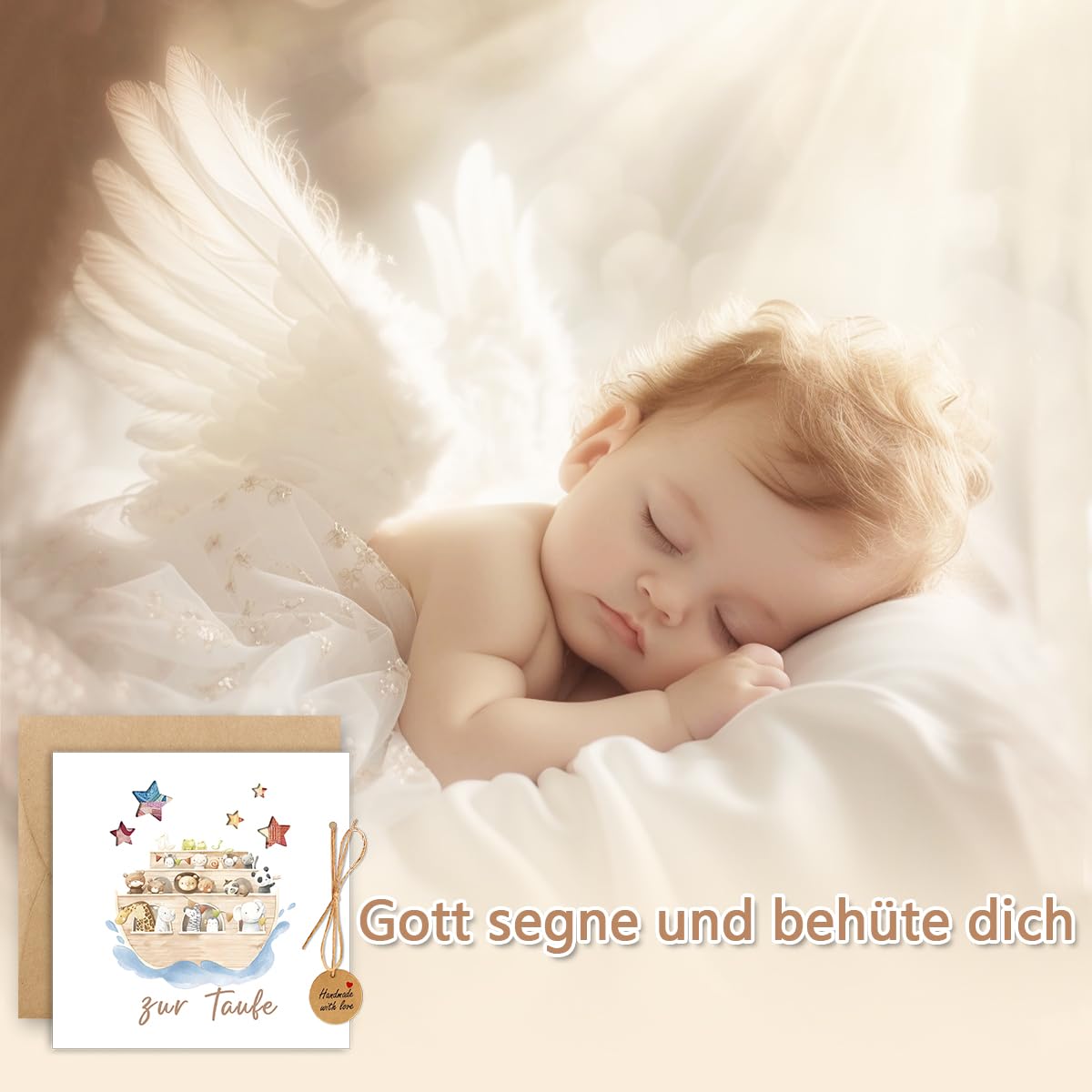 Carte cadeau baptême avec enveloppes, cadeaux de baptême, cadeaux de baptême originaux pour filles et garçons
