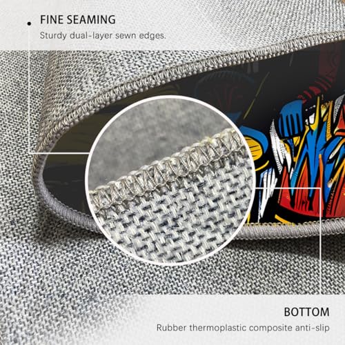 Tapis Lavable pour Cuisine et Entrée Abstrait Antidérapant
