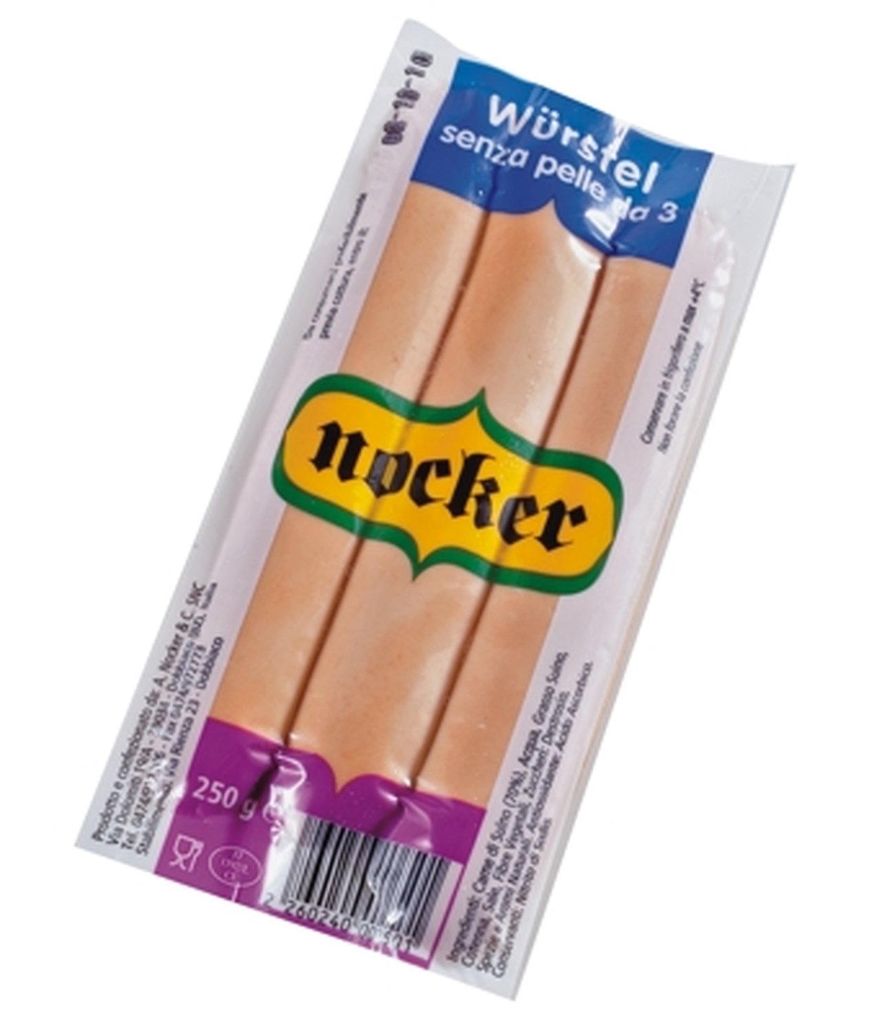 Small Sausages Without Skin 3 Pieces vac. Nocker app. 250 gr.