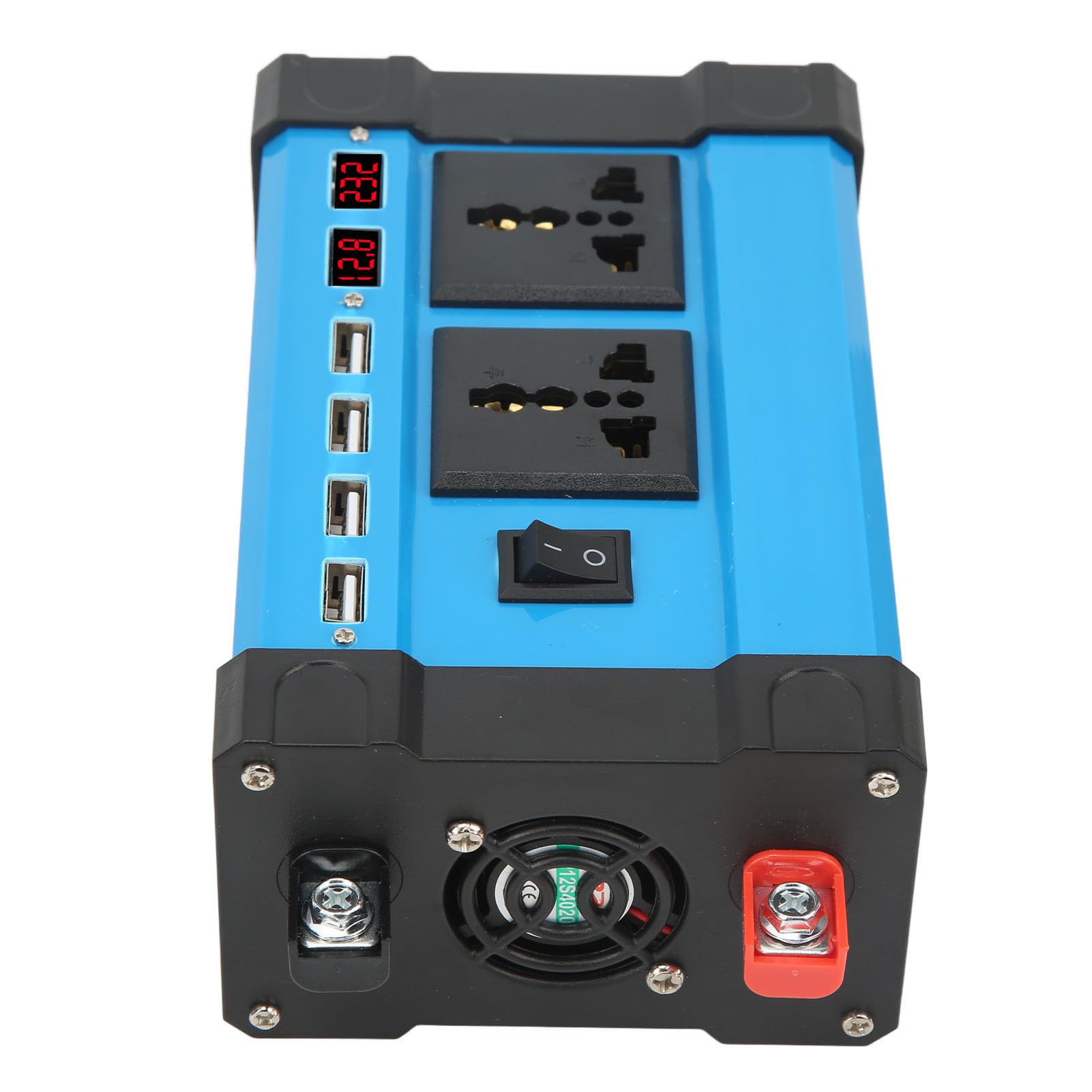 300W Zmodyfikowany falownik sinusoidalny Fala Sinusoidalna Szybkie ładowanie Pojazdu Falownik słoneczny z podwójnym wyświetlaczem LCD Inteligentny 4 porty USB 4.2A